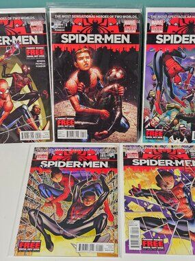 Spider-Men #1-5 (Marvel Comics, 2012) Complete Mini-Series C-036